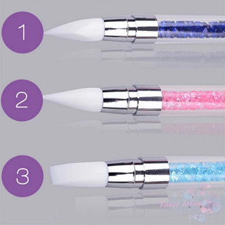 Cọ đẩy sticker nail, set cọ silicon 5 cây đa năng