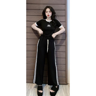   Set bộ áo thun mix quần xuông ba sọc - D.a.s rót viền