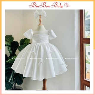 Váy công chúa cho bé BinBon Baby, đầm công chúa nơ cho bé gái
