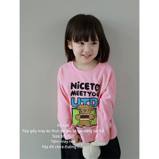RG485_Rập giấy may áo thun vai trễ trẻ em