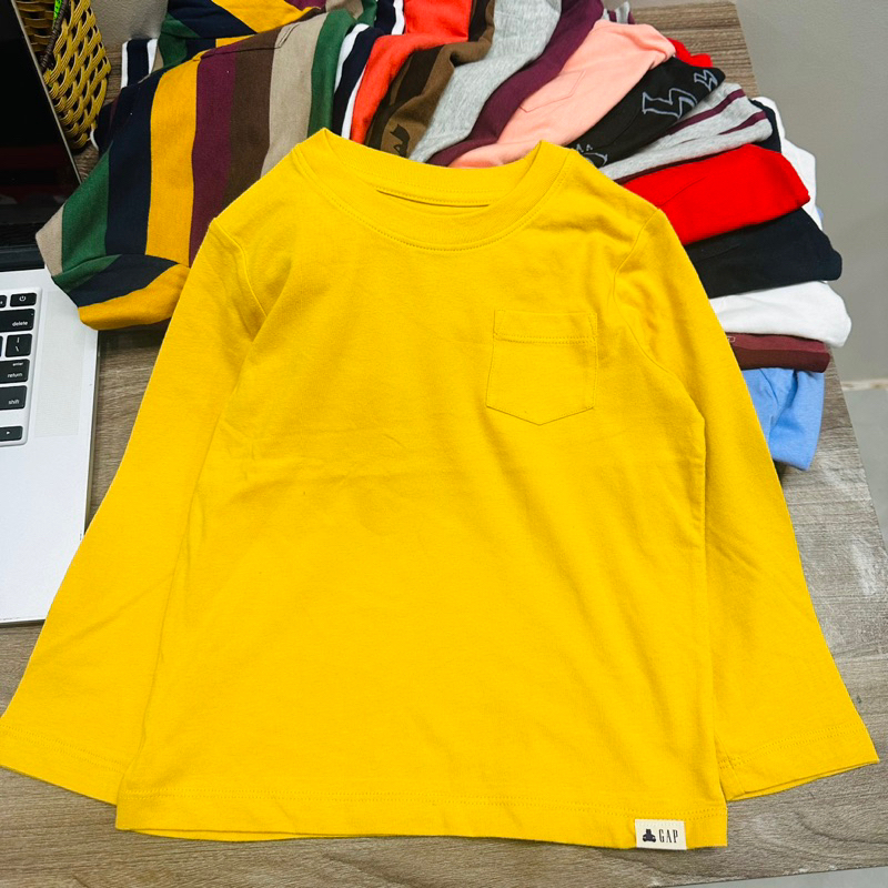 áo gap cotton dài tay bé trai
