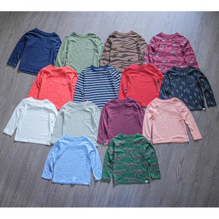 áo gap cotton dài tay bé trai