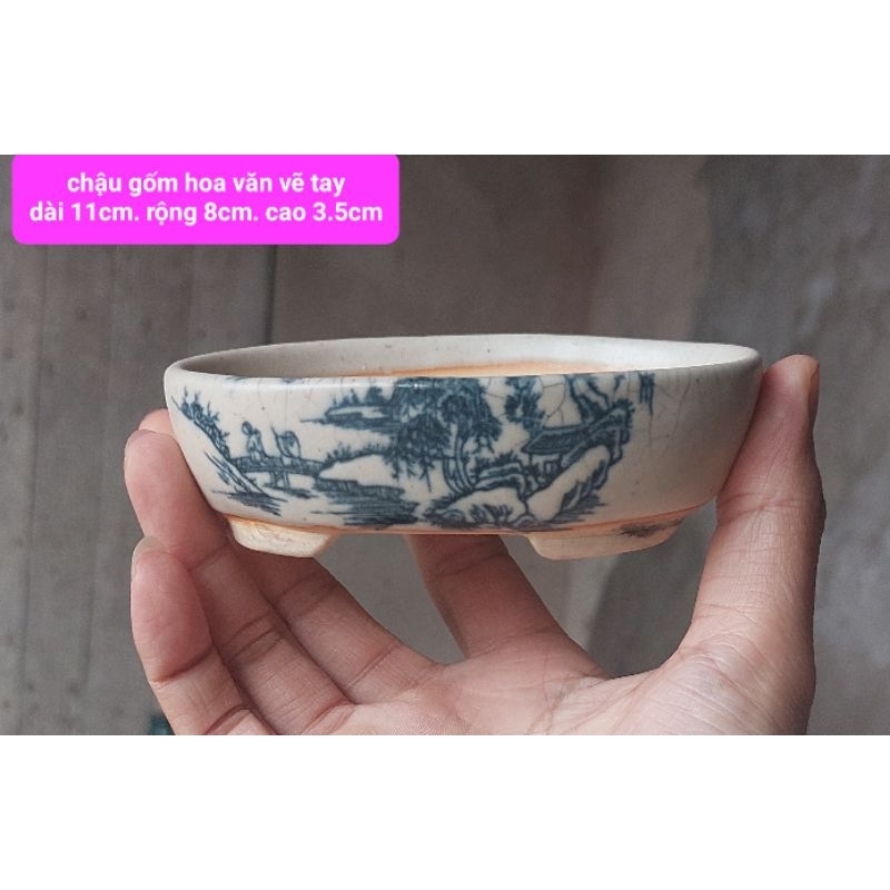 chậu mini nhiều mẫu chậu trồng sen đá có chân