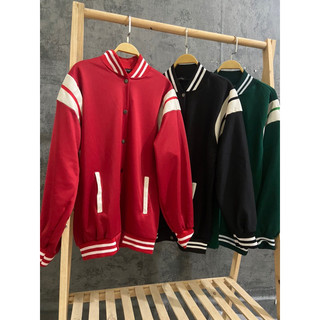 áo bomber phối vai da