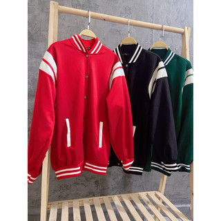 áo bomber phối vai da