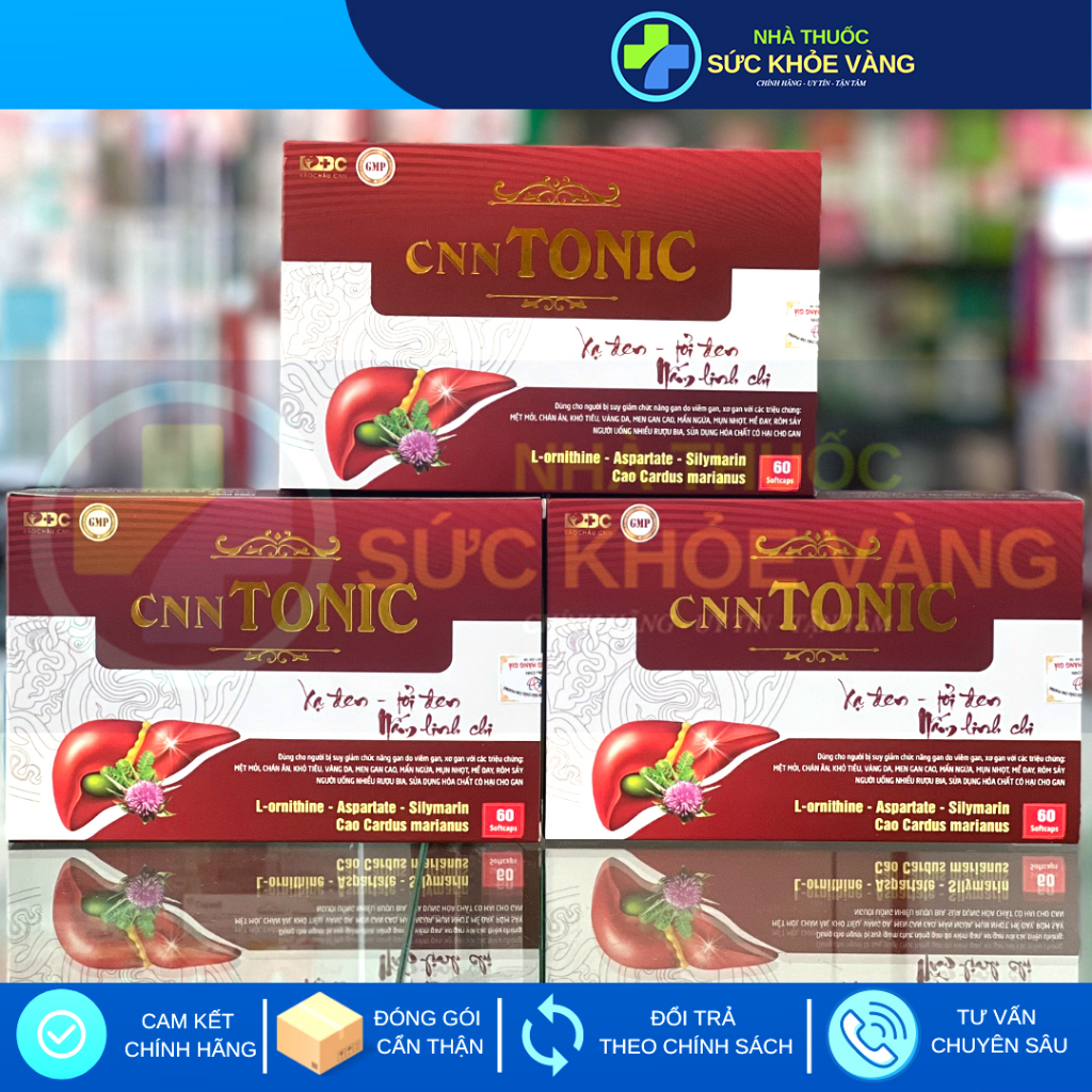Bổ Gan Giải Độc CNN TONIC - Thanh Nhiệt Mát Gan, Hỗ Trợ Giải Độc Gan, Bảo Vệ Gan, Hạn Chế Tổn Thương Gan Do Bia Rượu