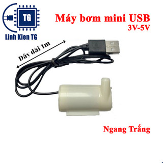 Máy bơm mini USB bơm chìm siêu nhỏ 3V-5V bơm mạnh và êm lưu lượng 96 lít / giờ