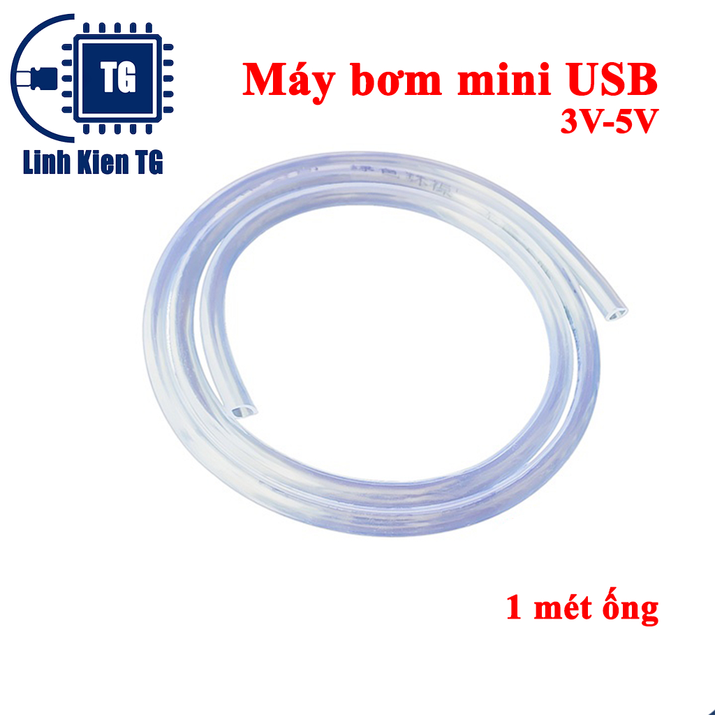 Máy bơm mini USB bơm chìm siêu nhỏ 3V-5V bơm mạnh và êm lưu lượng 96 lít / giờ