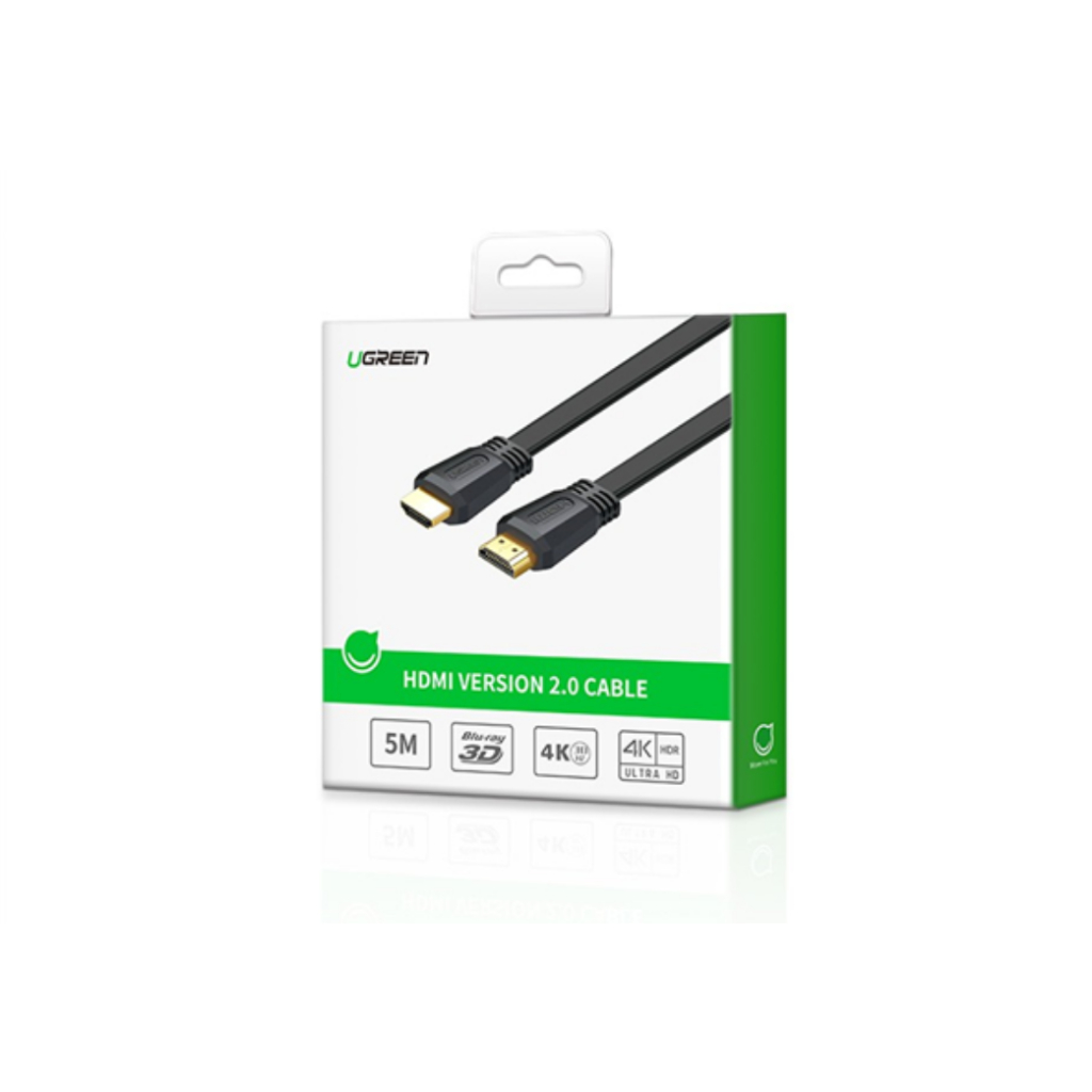 Cáp HDMI Ugreen 50819 (Dây dẹt 1.5m, hỗ trợ 4K@60MHz) - Hàng Chính Hãng