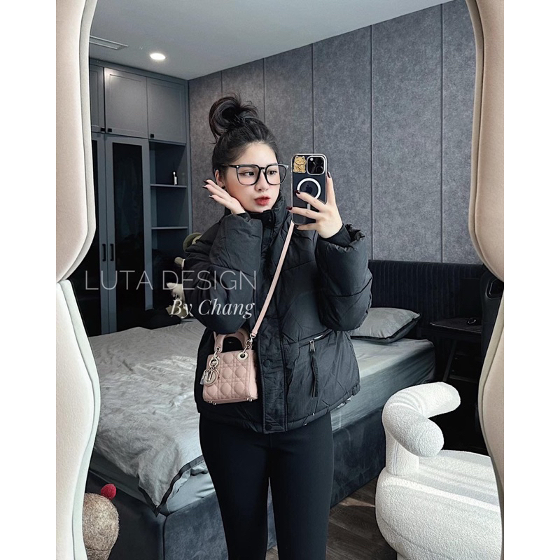 Áo Phao Béo Lông Vũ Cổ Trụ Loại 1