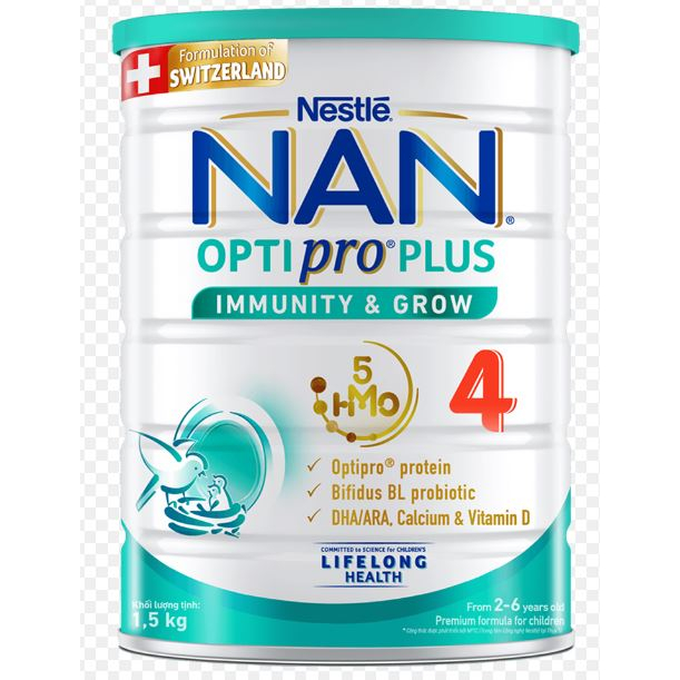 Sữa bột Nan Optipro Plus 4 850g/1.5kg
