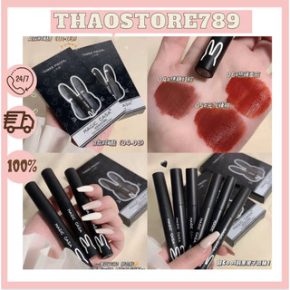 Set son, son, son k thỏ đen 3 cây nội địa trung son môi lì mịn