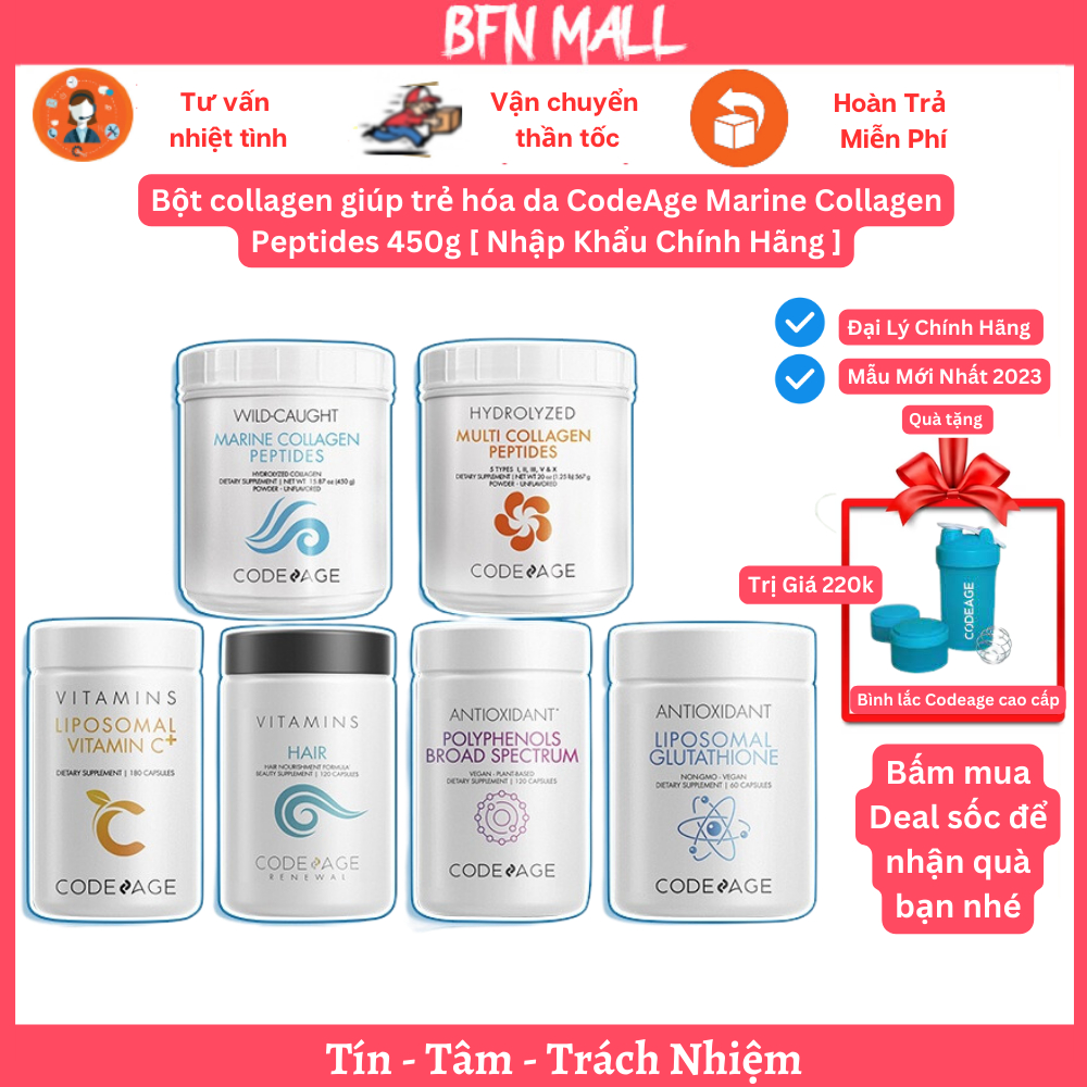Bột Collagen Code Age Đẹp da chống lão hoá [ Chính Hãng ]