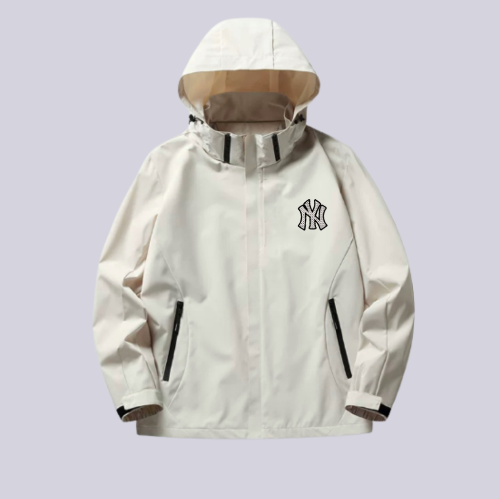 Áo khoác MLB NY, áo khoác gió có mũ tháo rời cao cấp, chất dù xịn xò tag mac đầy đủ M90 Latizia.vn