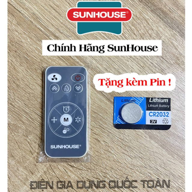 (Mẫu Mới) Remote, Điều Khiển Quạt Hơi Nước Sunhouse SHD7718/7738 Chính Hãng Mới 100%