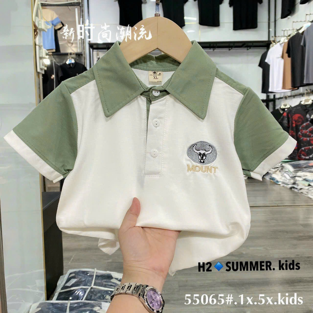 ÁO POLO 4 MÀU CHO BÉ TRAI TỪ 28- 40KG