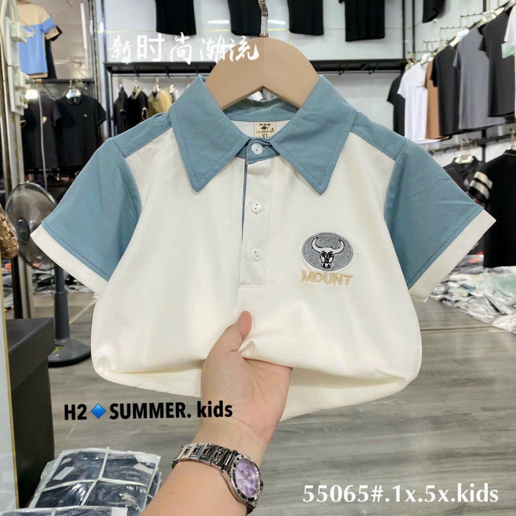 ÁO POLO 4 MÀU CHO BÉ TRAI TỪ 28- 40KG