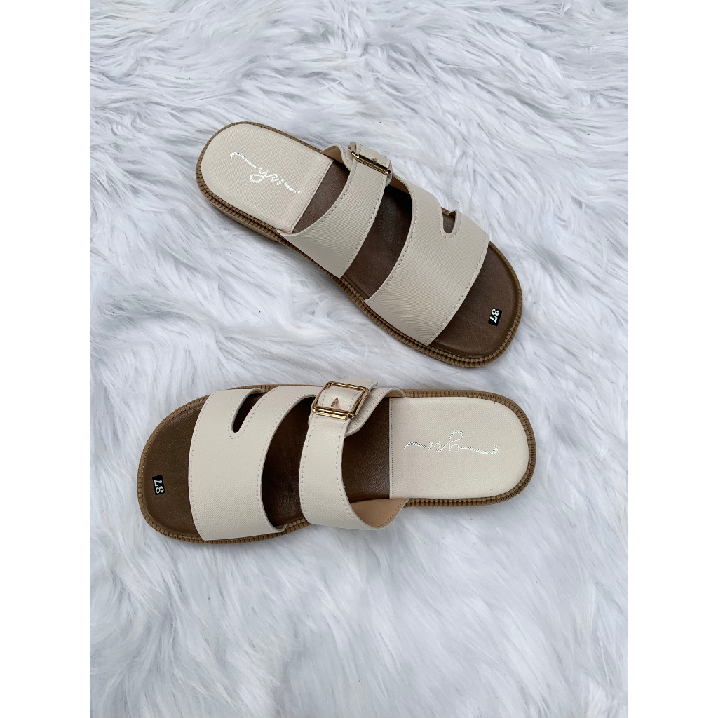 Dép Sandal quai ngang , sandal  da mềm thời trang cao cấp, mẫu đẹp hottrend nhất hiện tại