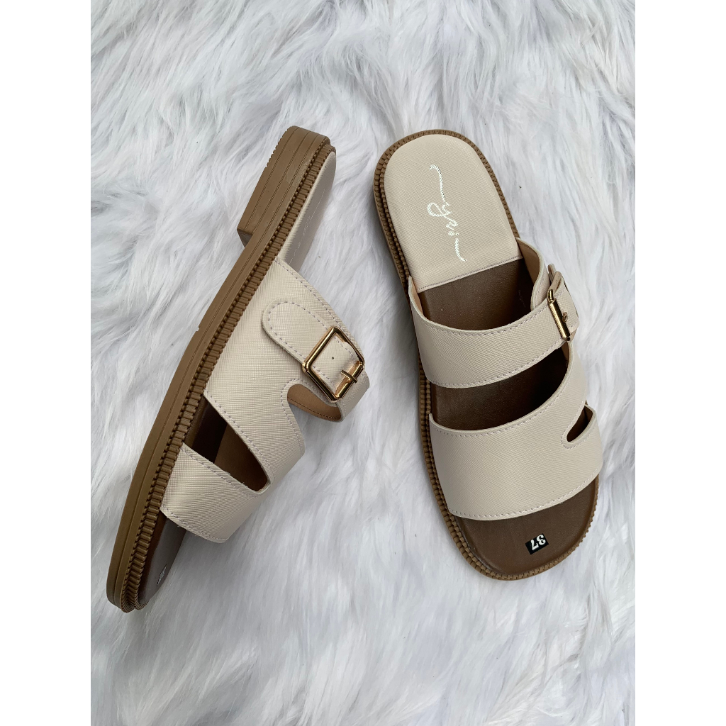 Dép Sandal quai ngang , sandal  da mềm thời trang cao cấp, mẫu đẹp hottrend nhất hiện tại