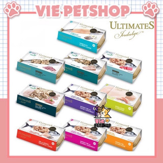 Combo 10 hộp pate ultimates thơm ngon hảo hạng cho mèo mix đủ vị hộp 85g | vie petshop