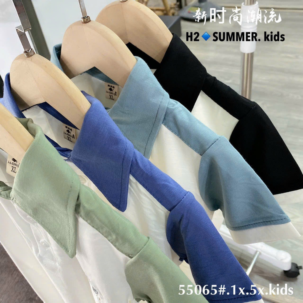 ÁO POLO CỔ BẺ BÉ TRAI TỪ 28- 40KG