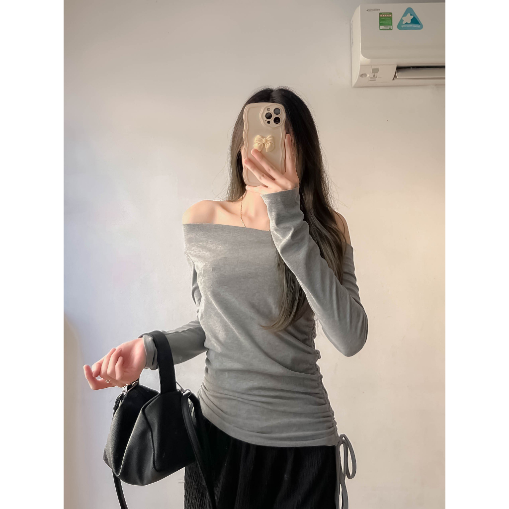 Áo thun cổ thuyền dây rút eo - Retrostyle - A286/P4K5