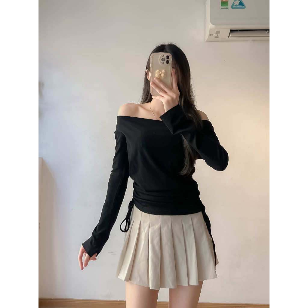 Áo thun cổ thuyền dây rút eo - Retrostyle - A286/P4K5