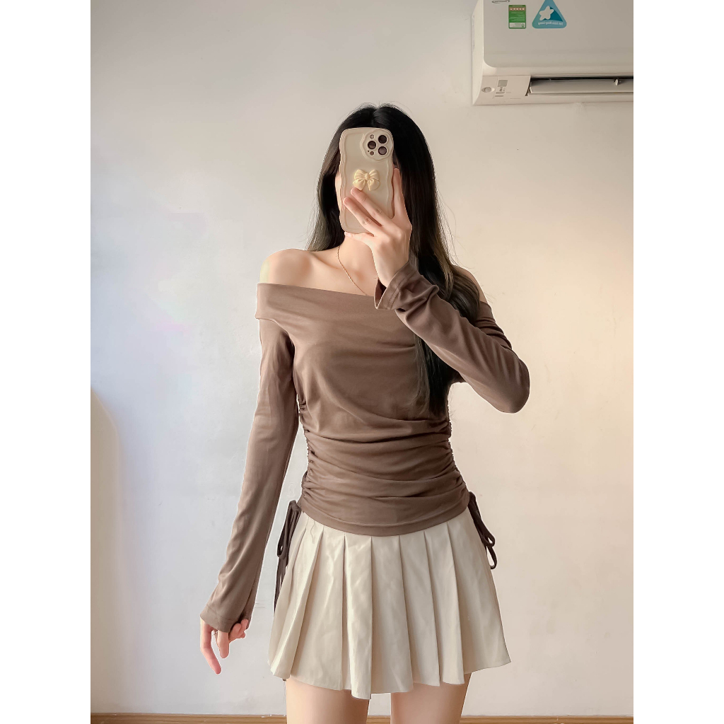 Áo thun cổ thuyền dây rút eo - Retrostyle - A286/P4K5