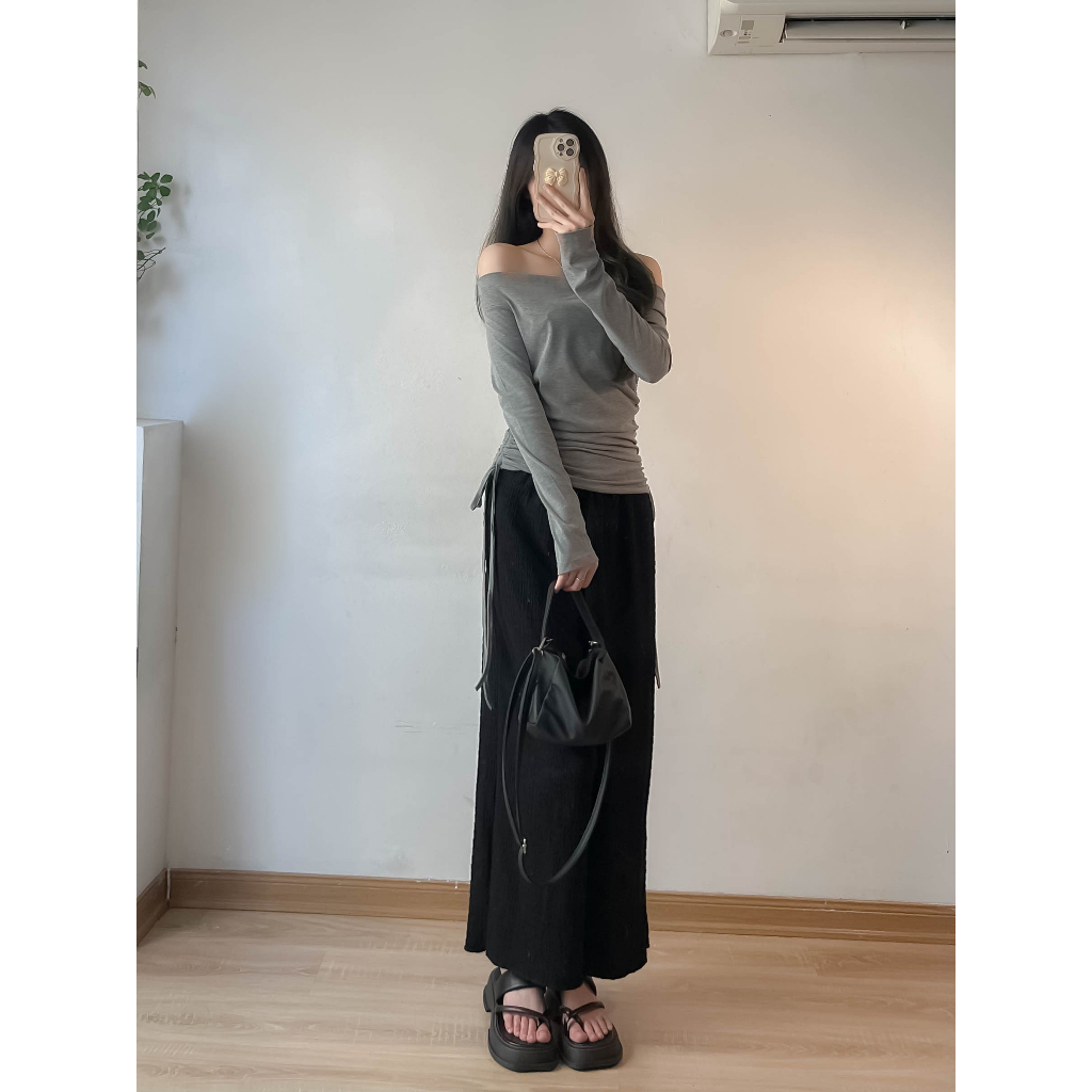 Áo thun cổ thuyền dây rút eo - Retrostyle - A286/P4K5