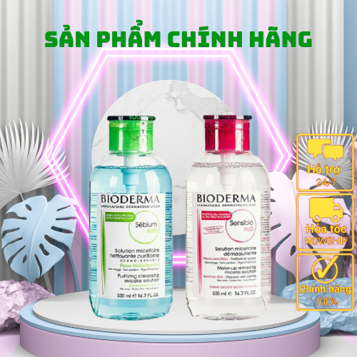 Nước Tây Trang Bioderma 500Ml Chuẩn Chính Hãng Htm Beauty