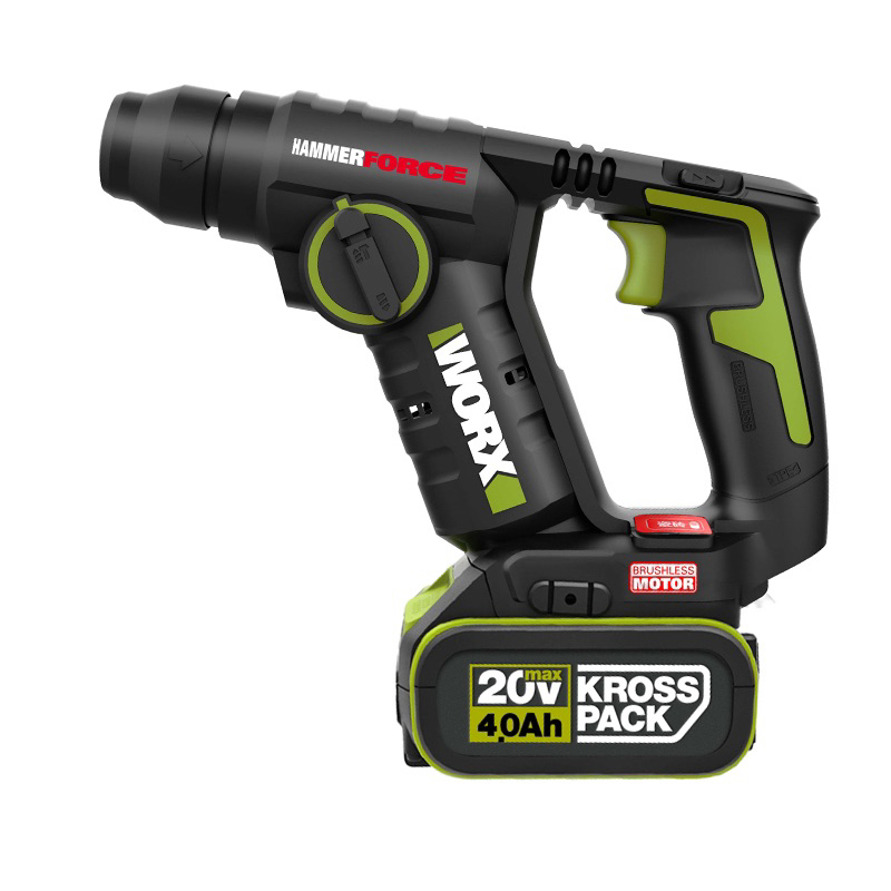 Máy khoan búa dùng pin 20V Worx Green WU380S (Pin 4Ah)