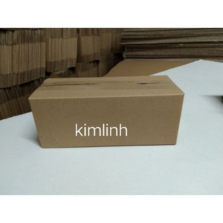 Combo 100 hộp giấy 25x12x8 cm hộp mặt trong và ngoài nâu