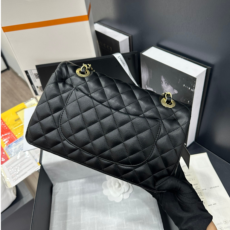 Túi Xách Nữ Cao Cấp Classic Da Dê Non, Đeo Vai Đeo Chéo Hàng Supper L01064B LAROSE