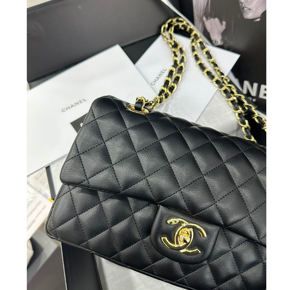 Túi Xách Nữ Cao Cấp Classic Da Dê Non, Đeo Vai Đeo Chéo Hàng Supper L01064B LAROSE