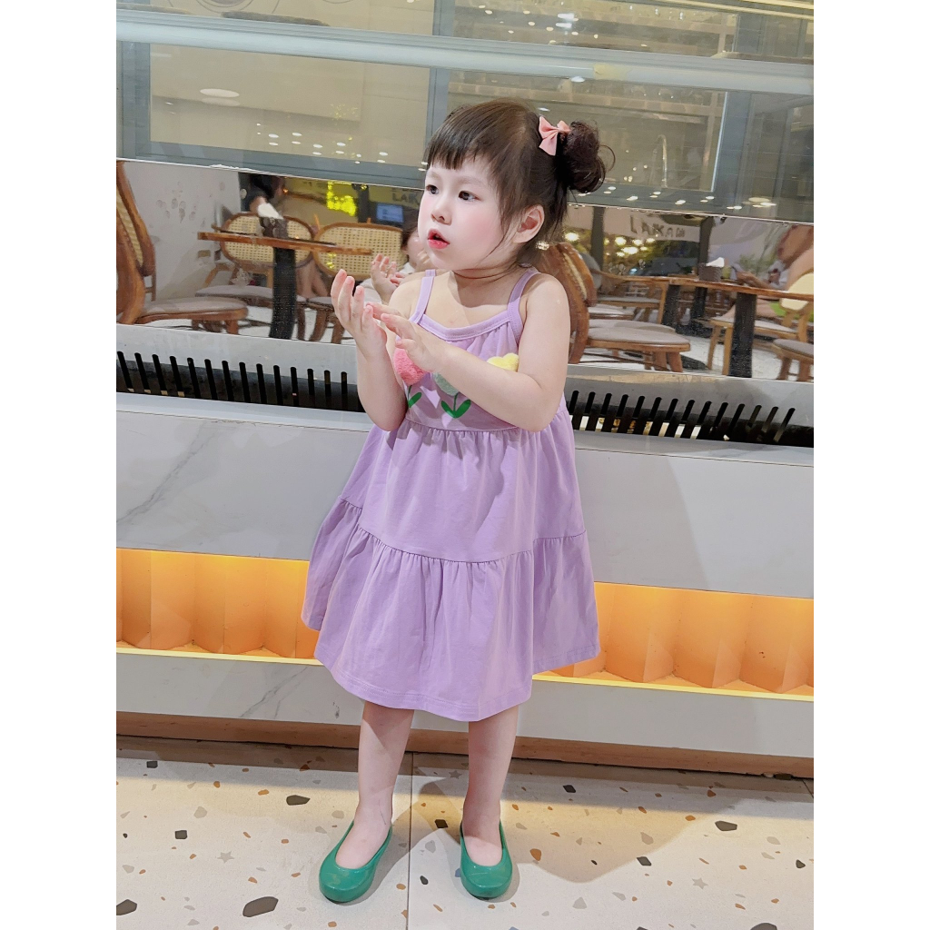 Váy bé gái dáng chữ A cho bé gái từ 8-18kg