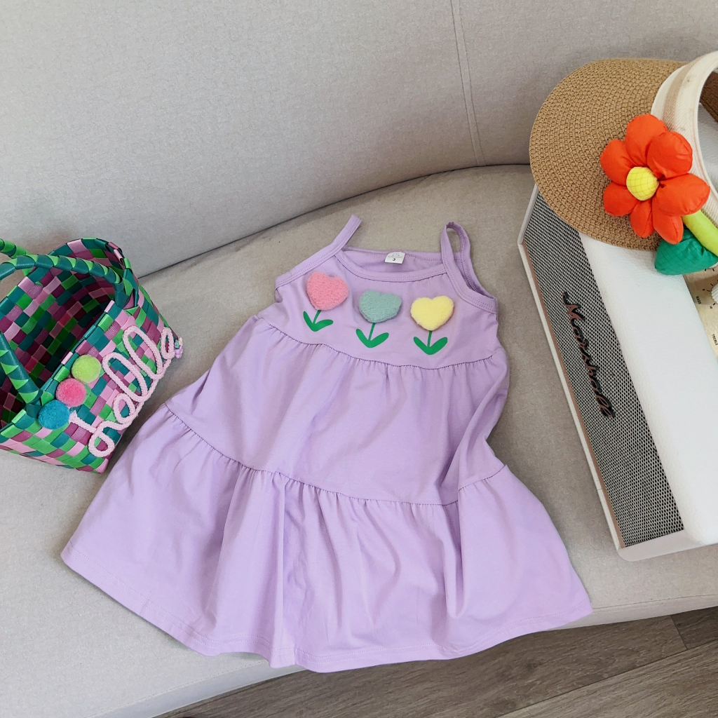 Váy bé gái dáng chữ A cho bé gái từ 8-18kg