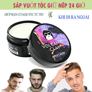 Sáp Vuốt Tóc Nam ,Sáp vuốt tóc Volcanic Clay ,Xịt phồng tóc ,dễ vuốt tóc tạo nếp giữ nếp nâu 24 h