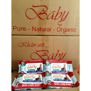 20 Gói Khăn giấy Ướt Party 80gr