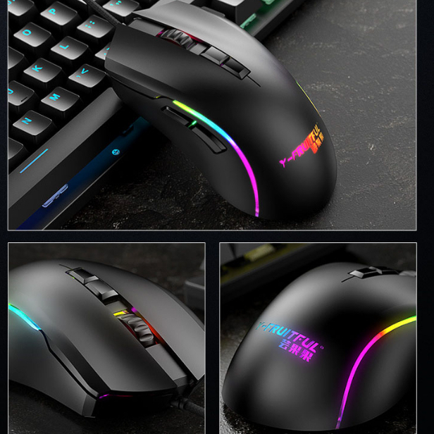 Chuột có dây USB tắt tiếng im lặng Máy tính để bàn tại nhà laptop công sở thích hợp sử dụng cho cả nam và nữ