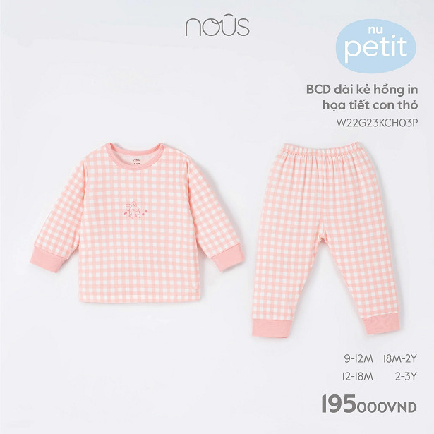 Bộ quần áo Nous dài tay mẫu mới