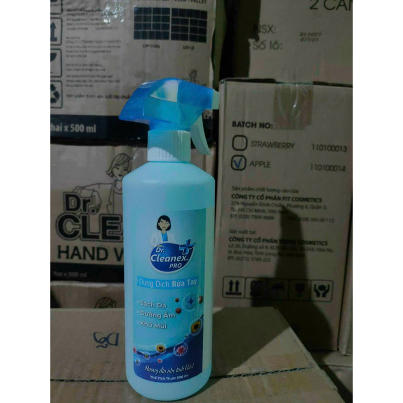 Nước rửa tay khô Xit Dr.Cleanex.PRO kháng khuẩn 500ml_PT