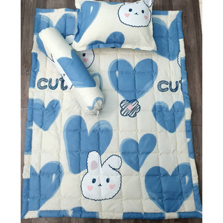 Sét trẻ em gồm cả chăn và gối nằm và gối ôm dành cho bé mẫu giáo và tiểu học - moonbeddingshop