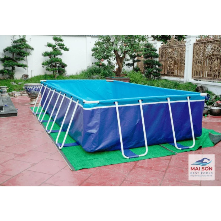 Bể bơi lắp ghép gia đình kích thước 7.3m x 2.7m x 1.2m