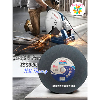 Đá cắt sắt INOX 355mm cao cấp Hải Dương Đen
