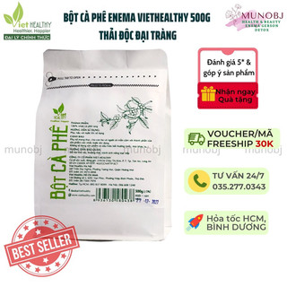 Bột Cà phê enema thanh lọc Detox Vietheathy thải độc đại tràng, Coffee Enema, Bột Cafe Gerson