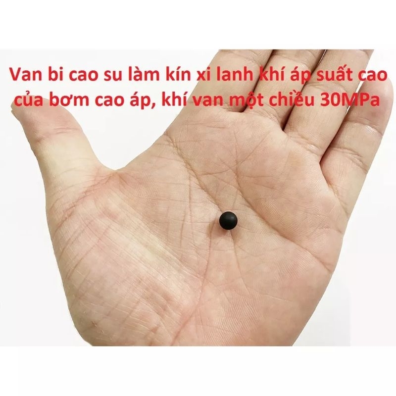 Van Bi Cao Su ( Cỡ 6mm) Làm Kín Phụ Kiện Xi Lanh Khí Áp Suất Cao Bơm Tay Cao Áp, Khí Van 1 Chiều