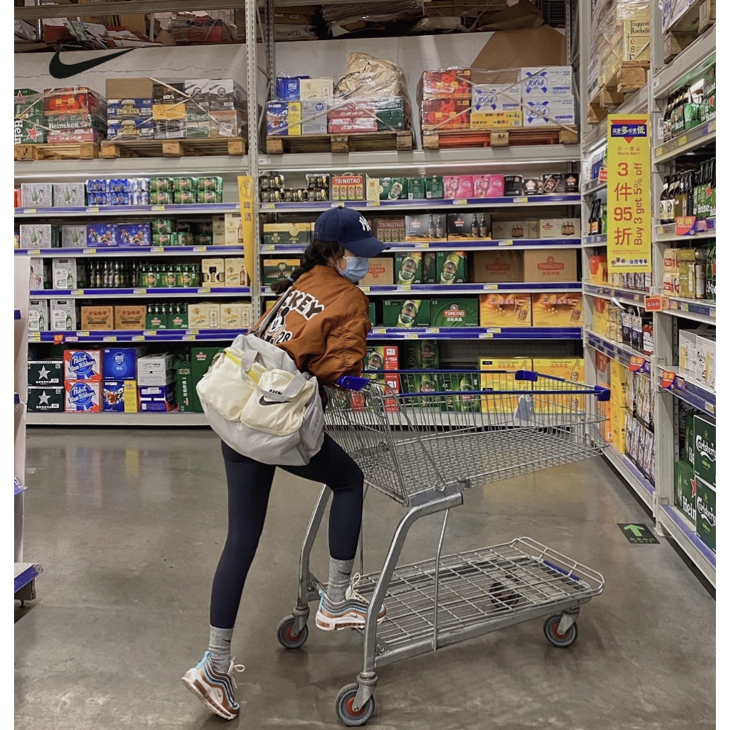 NIKE thể thao du lịch thể dục đào tạo túi đeo vai Túi xách tay xô túi nam nữ BA6169-077