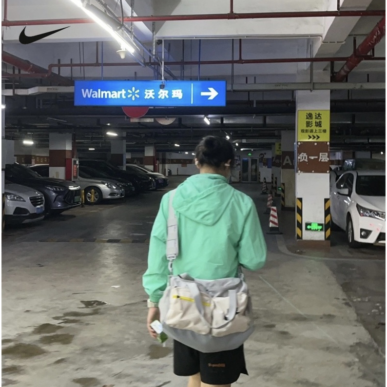 NIKE thể thao du lịch thể dục đào tạo túi đeo vai Túi xách tay xô túi nam nữ BA6169-077