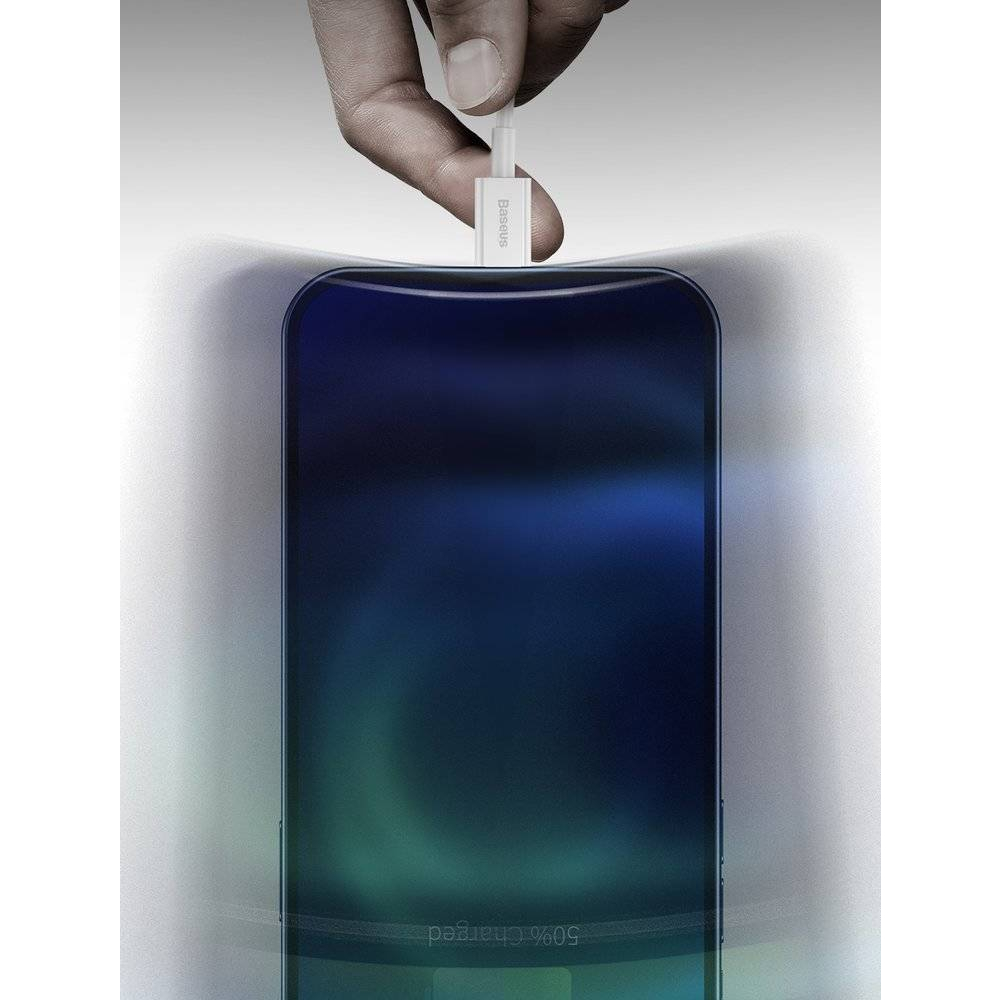 Dây sạc nhanh chính hãng Baseus cáp silicon bền bỉ dùng cho các dòng máy ip7 8 xmax 11 12 13