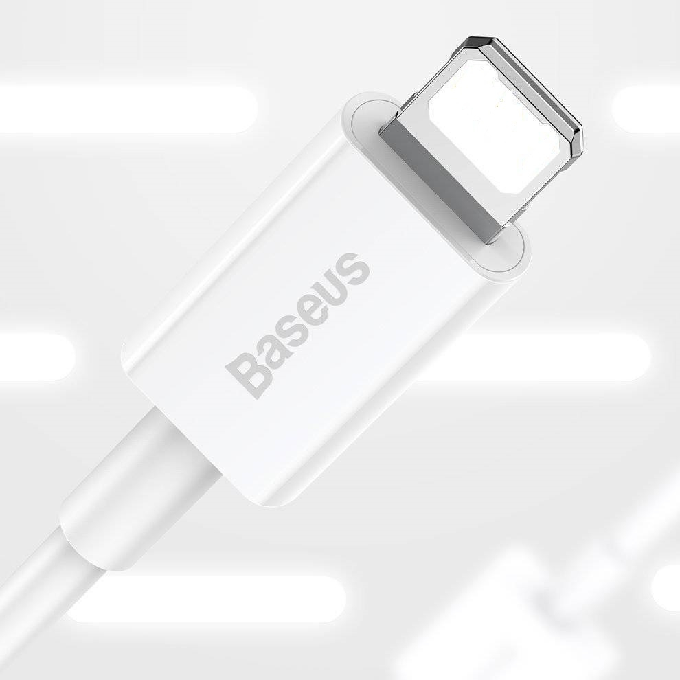 Dây sạc nhanh chính hãng Baseus cáp silicon bền bỉ dùng cho các dòng máy ip7 8 xmax 11 12 13